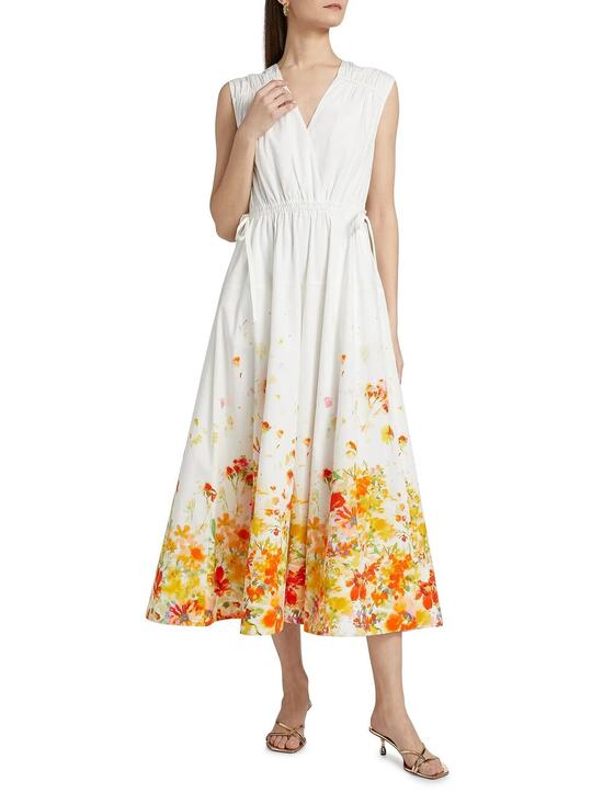 Derek Lam 10 Crosby Dresses & Skirts - Derek Lam 10 Crosby  Women's 4 Nara Cotton Poplin Cinched-Waist Maxi Dress READ*